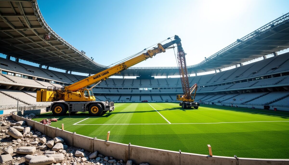 Incident au nouveau Mestalla : grue effondrée sans blessés, quels impacts sur le chantier et la pelouse